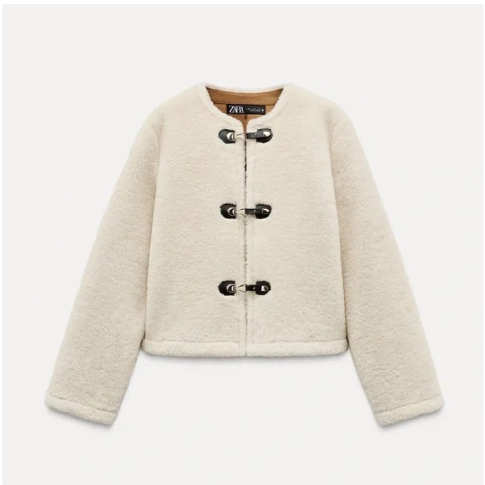 Zara Cream Toggle Jacket
